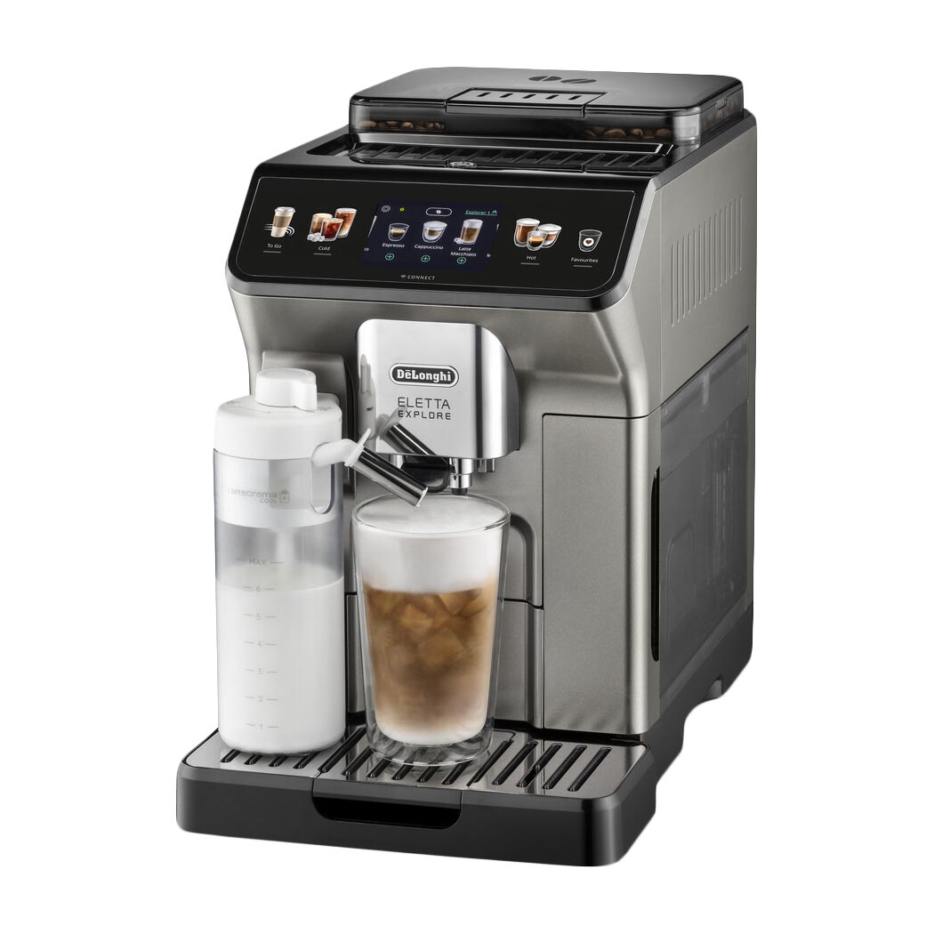 цена Автоматическая кофемашина DeLonghi Eletta Explore ECAM450.86.T, титановый