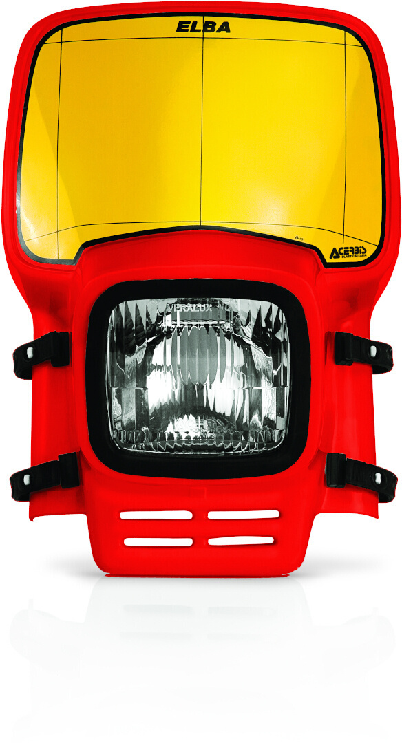 Фара Acerbis Elba, красный мотоциклетная светодиодная фара supermoto фара дальнего ближнего света с ангельскими глазами фара drl для exc sxf mx xc w fc fe enduro внедорожный велосипе