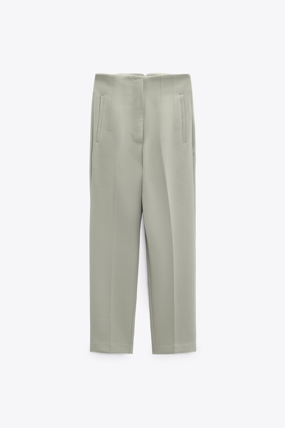 

Брюки Zara High-waist, светло-зеленый
