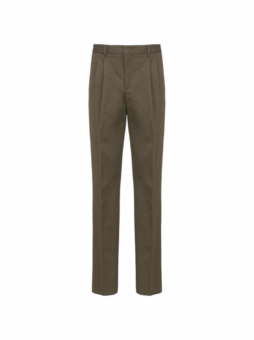 

Прямые брюки из хлопка Two Pinces Loro Piana, Серый