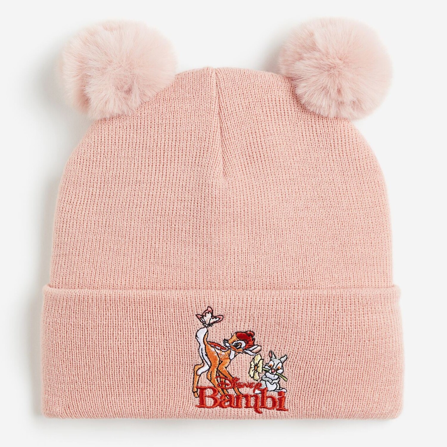

Шапка H&M Disney Bambi Appliquéd Pompom, розовый