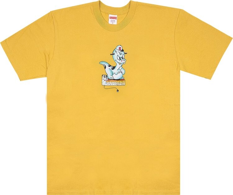 

Футболка Supreme Dinosaur Tee 'Acid Yellow', желтый