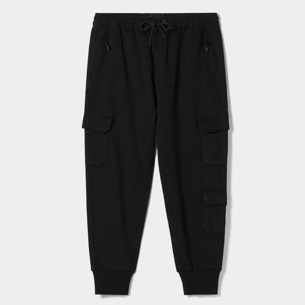 

Джоггеры Bershka Slim Cargo, черный