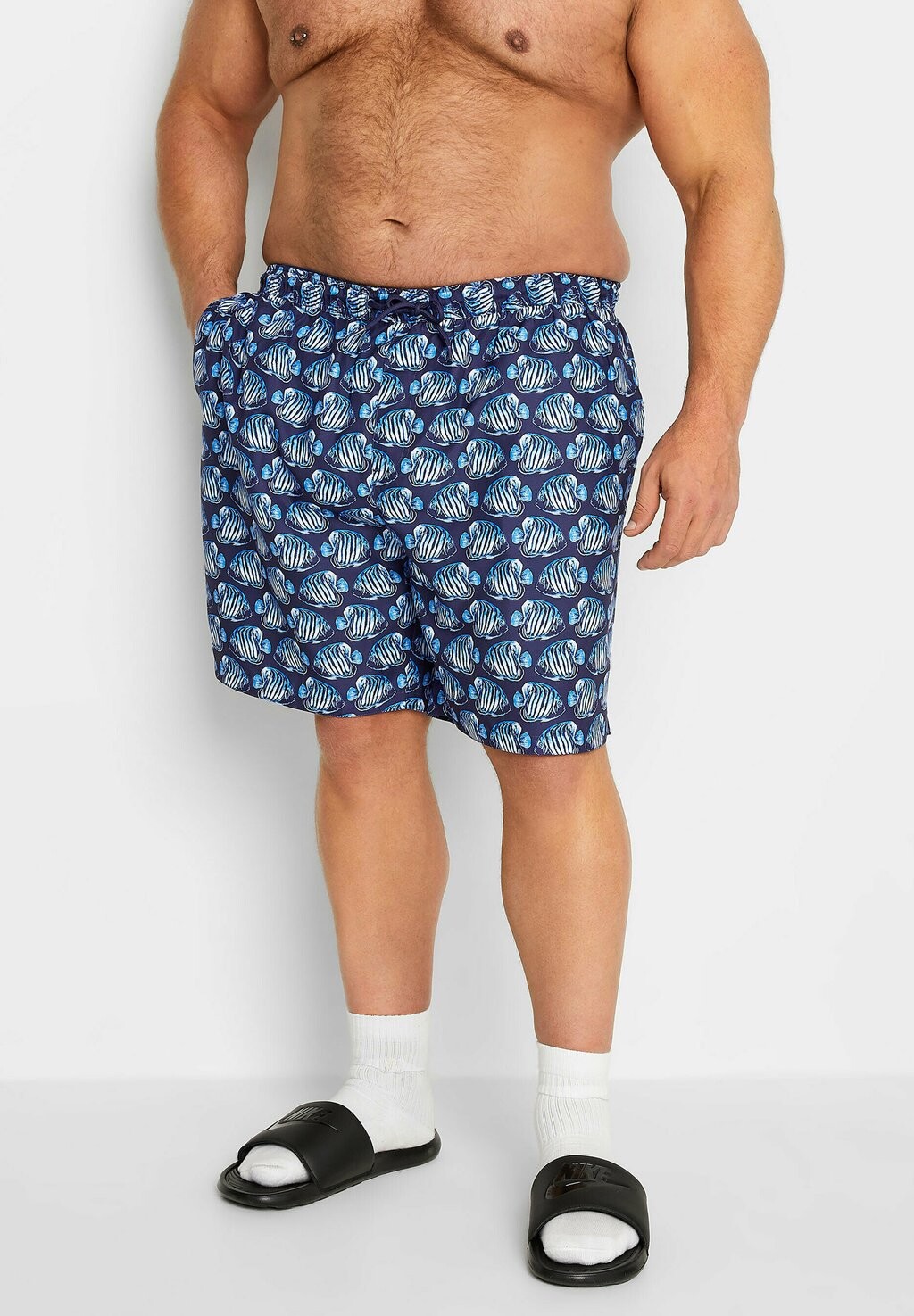 

Шорты для плавания FISH PRINT BadRhino, цвет blue