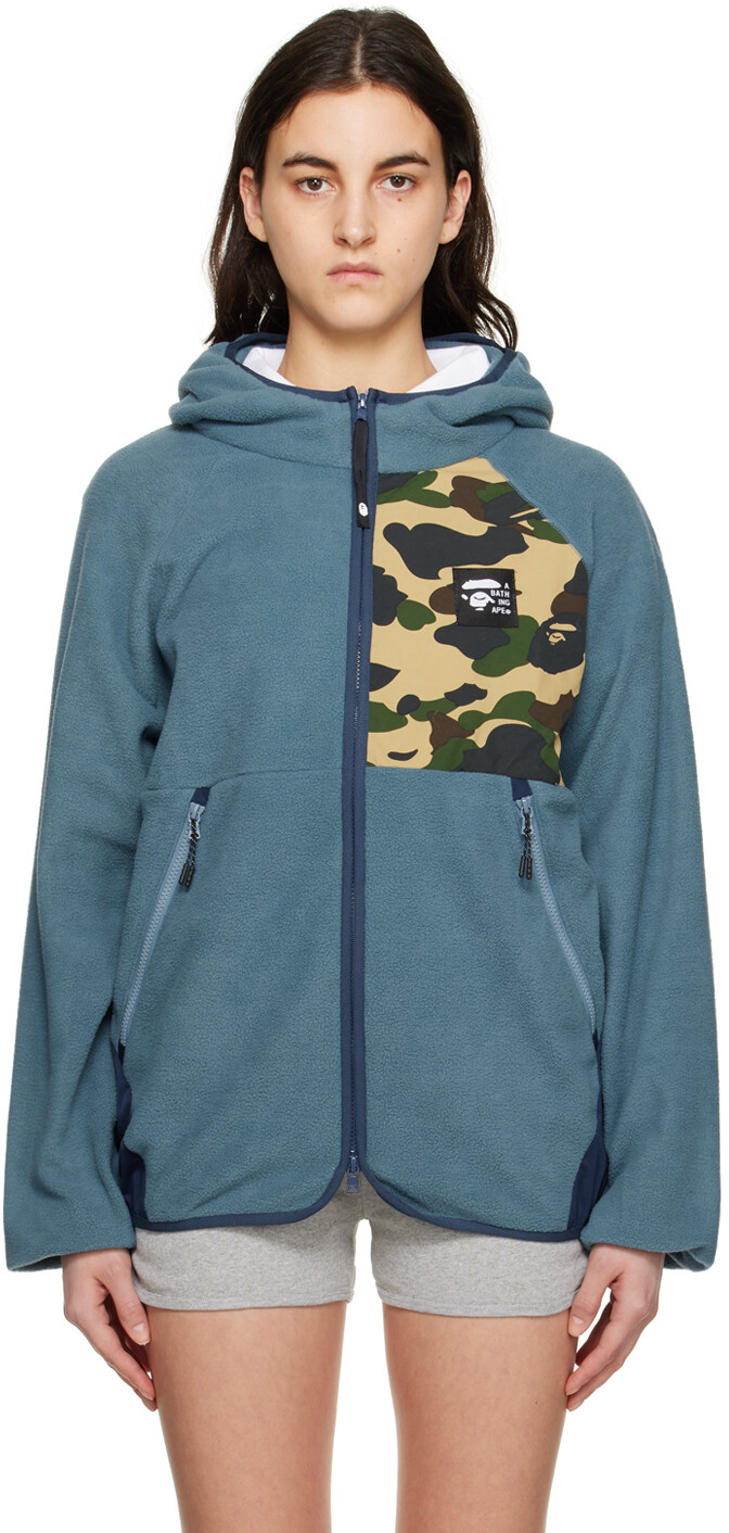 

Синяя толстовка с капюшоном 1st Zip BAPE, Синий