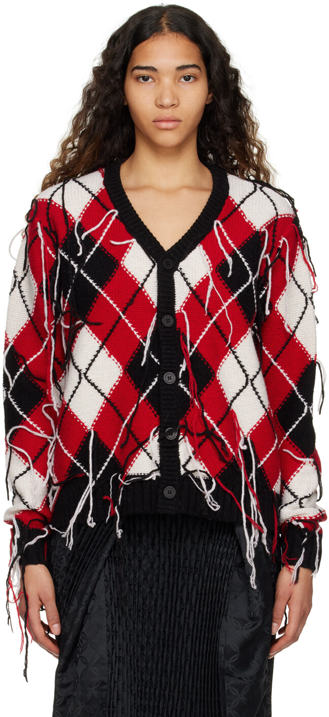 

Красный вязаный кардиган Charles Jeffrey Loverboy