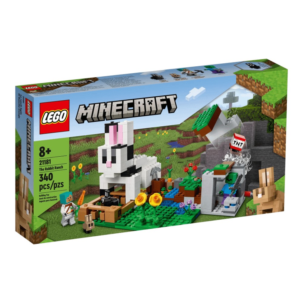 Конструктор LEGO Minecraft 21181 Кролик Ранг конструктор lego lego minecraft кроличье ранчо 21181