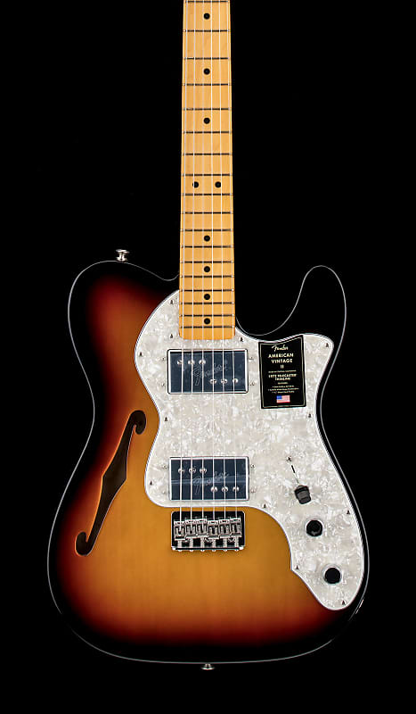 Fender American Vintage II 1972 Telecaster Thinline - 3-цветные солнечные лучи № 11089