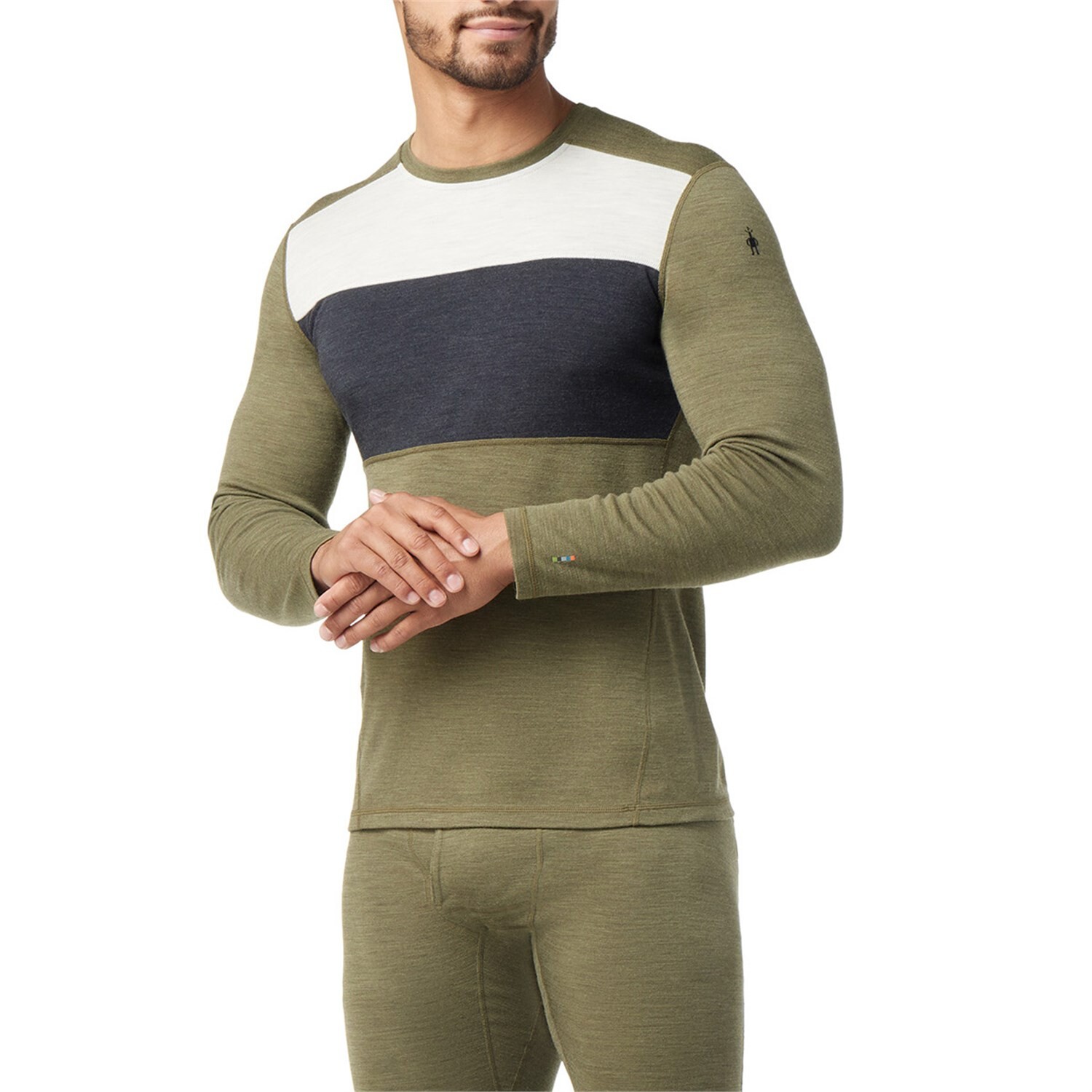

Термобелье классическое Smartwool Merino Base Layer с круглым вырезом, мультиколор