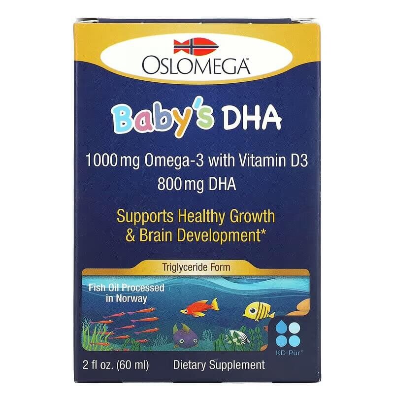 

Детская ДГК с витамином D3 Oslomega, 60 мл