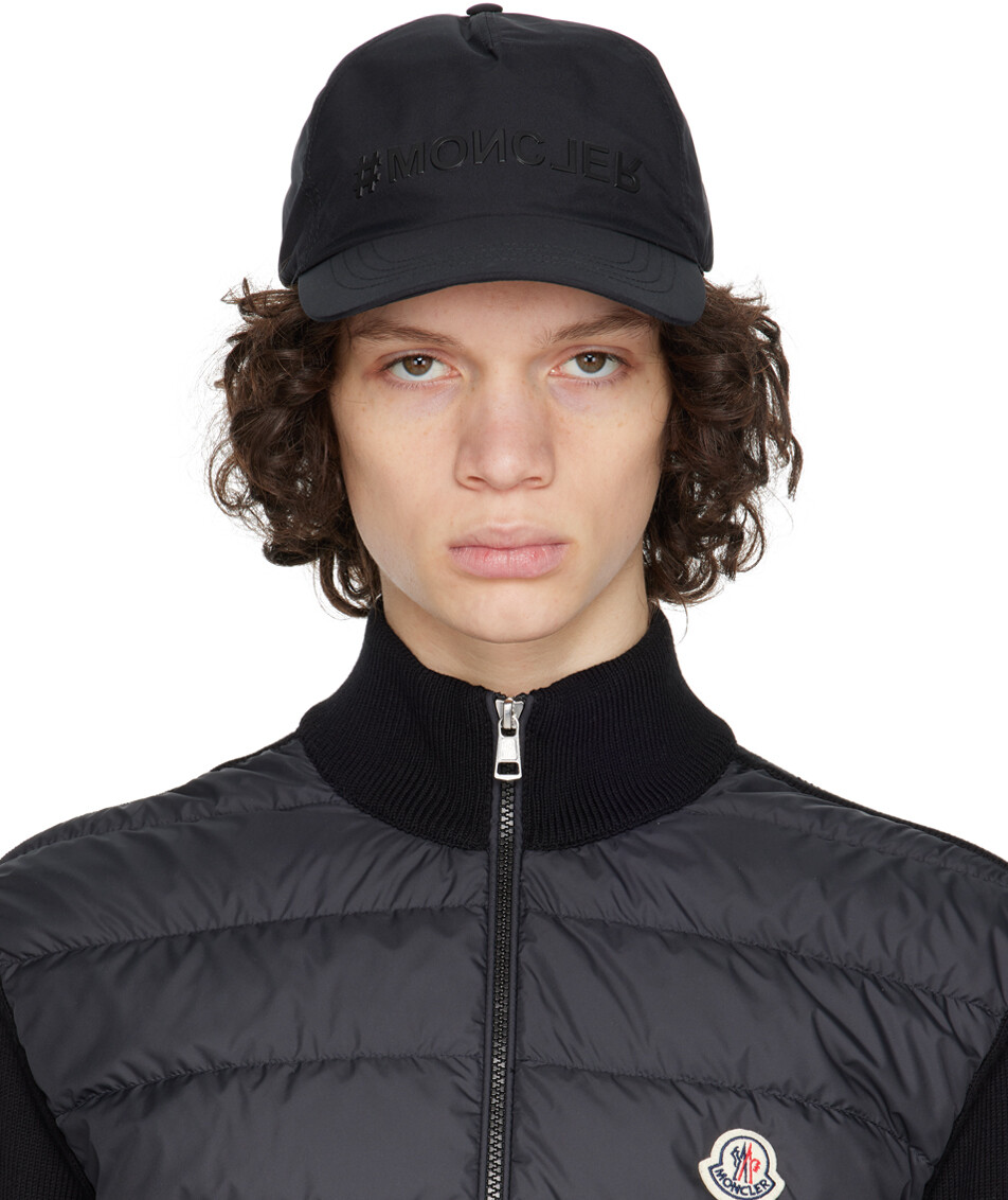 

Черная бейсболка с логотипом Moncler Grenoble