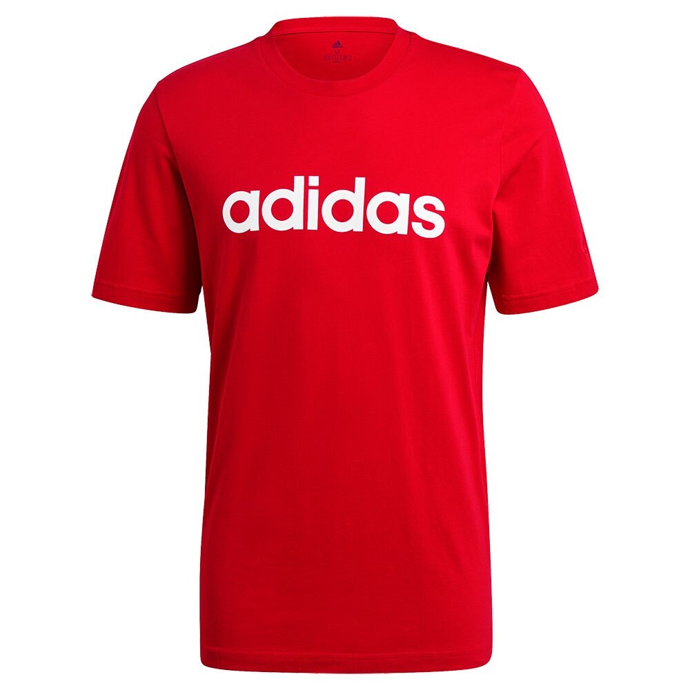 

Футболка adidas Essentials Embroidered Linear Logo, красный