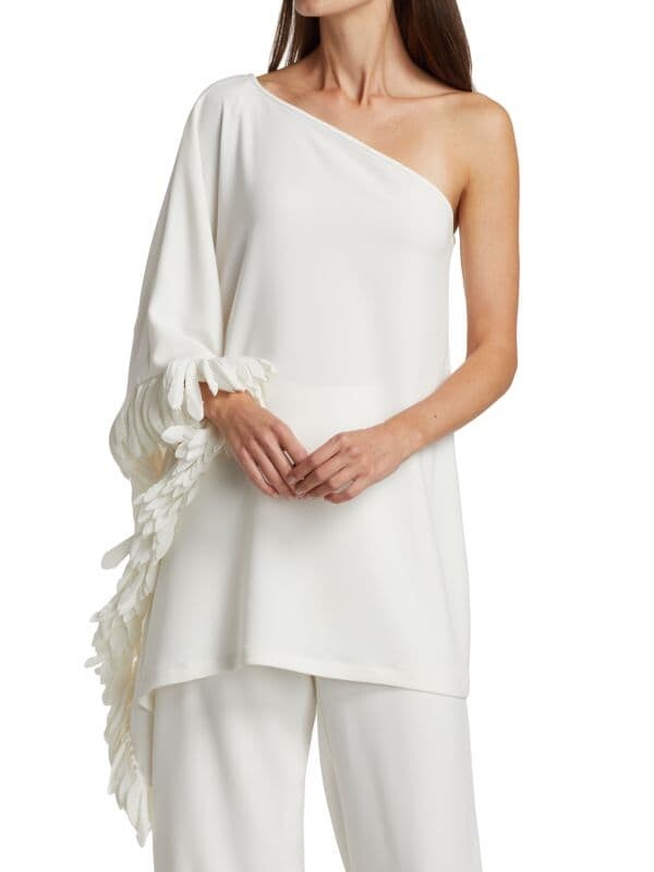 

Топ Catherine Regehr Anemone с отделкой, winter white