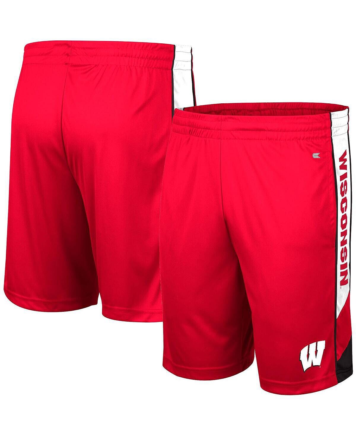 

Мужские красные шорты wisconsin badgers pool time Colosseum, красный