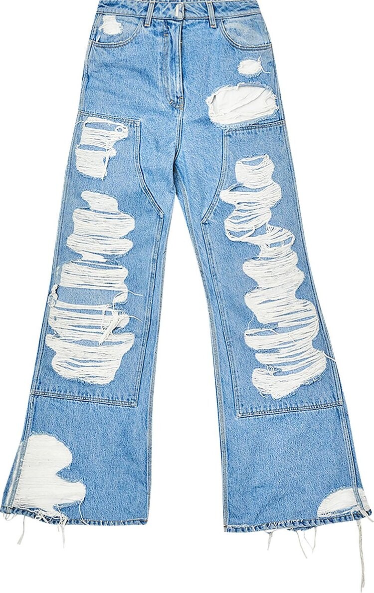 

Джинсы Givenchy Extra Wide Jeans With Workwear Patch 'Light Blue', синий