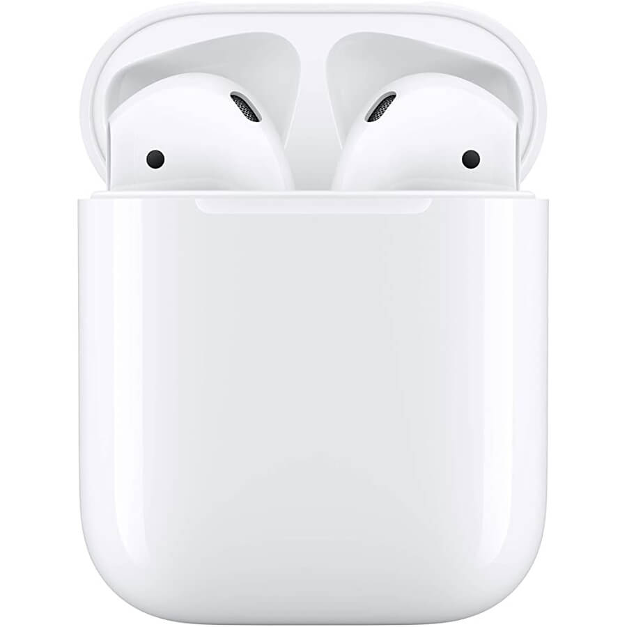 Беспроводные наушники Apple AirPods (2-го поколения), проводная зарядка, белый беспроводные наушники apple airpods pro 2 белый