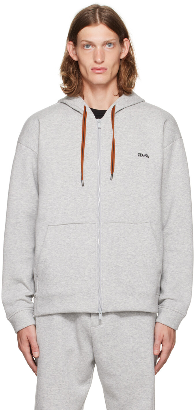 

Серый худи Essential ZEGNA
