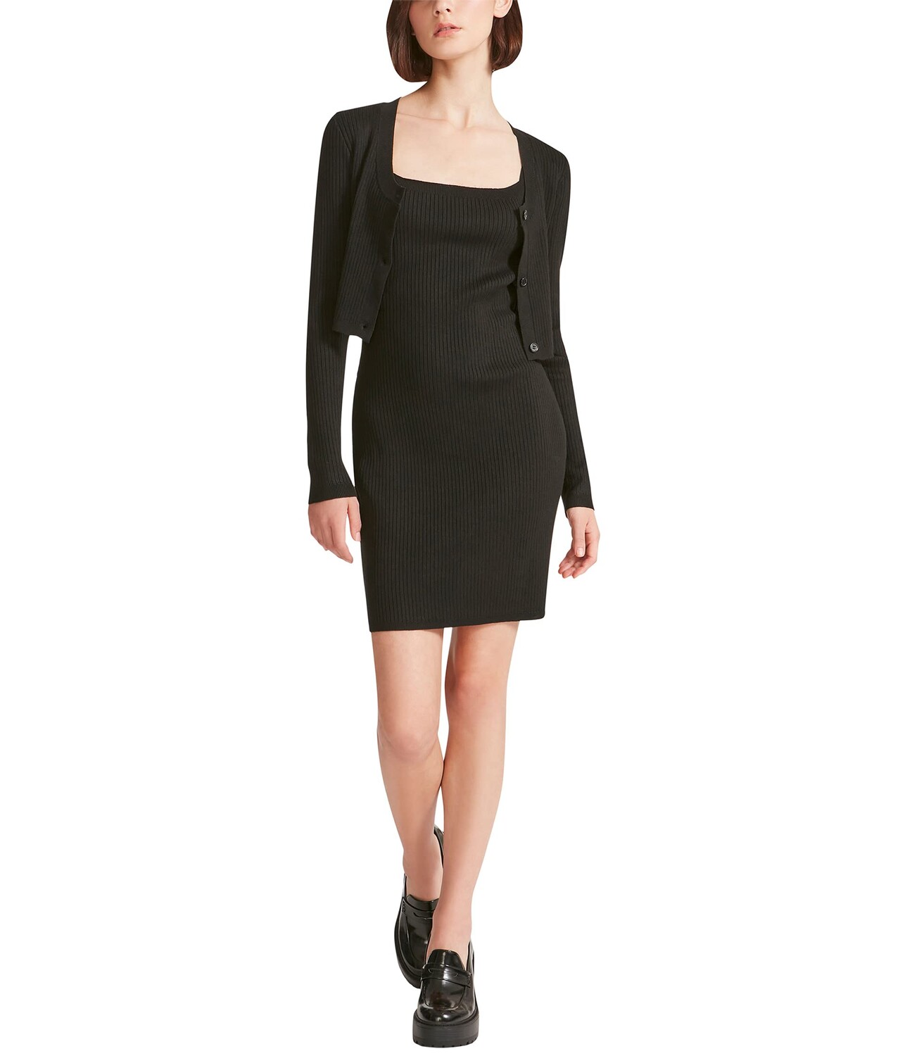 

Платье Madden Girl, Cami Dress & Square Neck Cropped Cardi Set