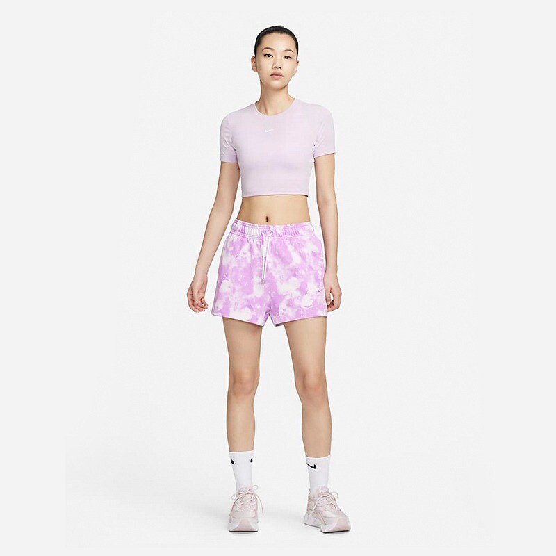 

Шорты Nike Sportswear Women's Jersey Wave-Dye, фиолетовый/белый