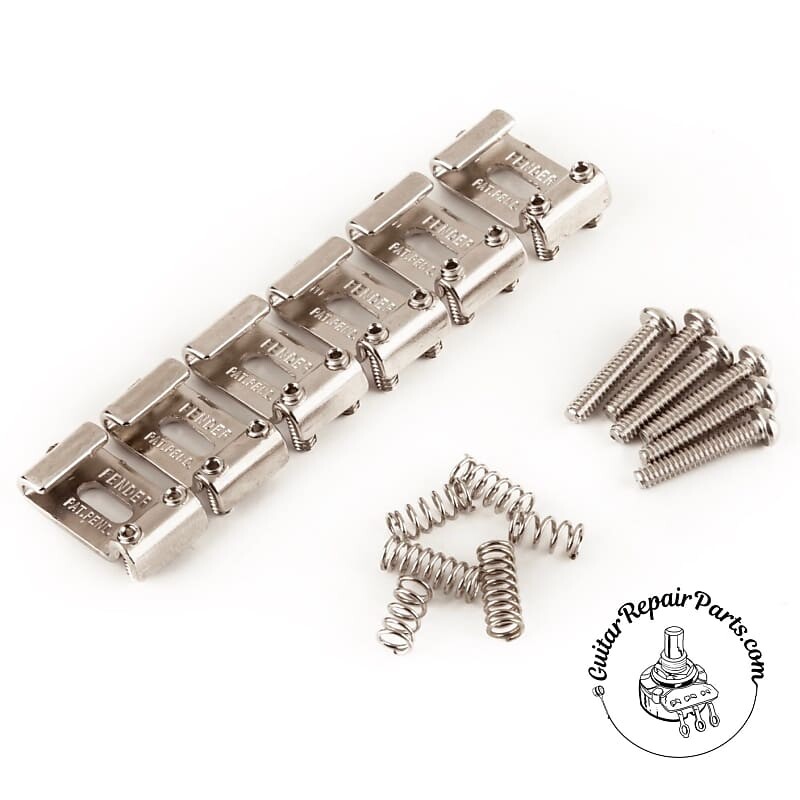 

Fender Pure Vintage Strat "Pat. Pend". Седла 0992091000 -Никель Fender Pure Strat "Pat. Pend." Saddles 0992091000 -