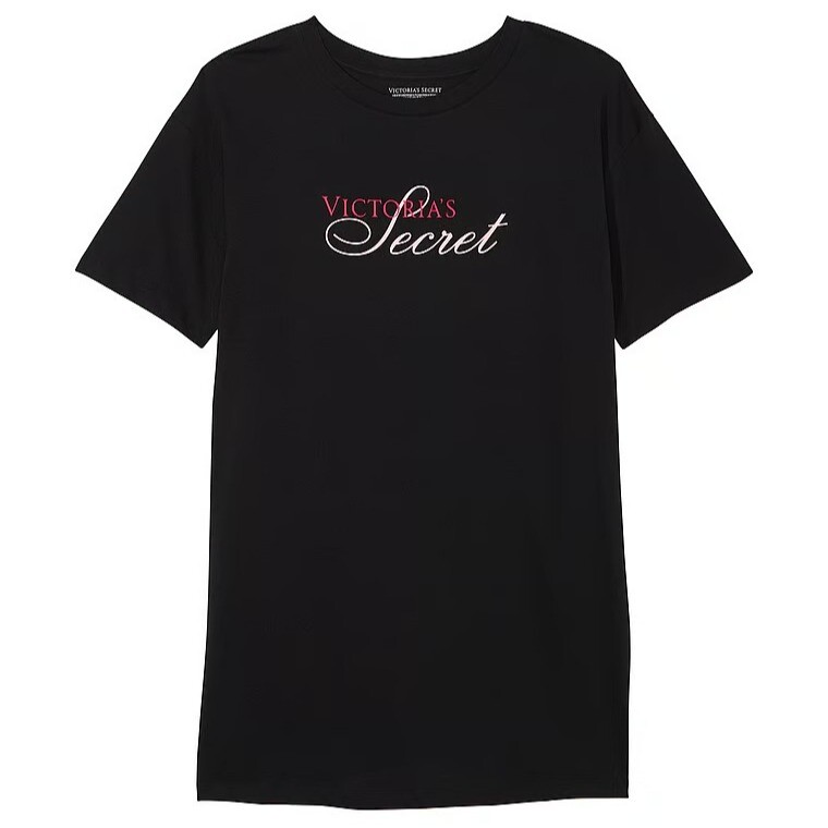 

Ночная рубашка Victoria's Secret Cotton, черный