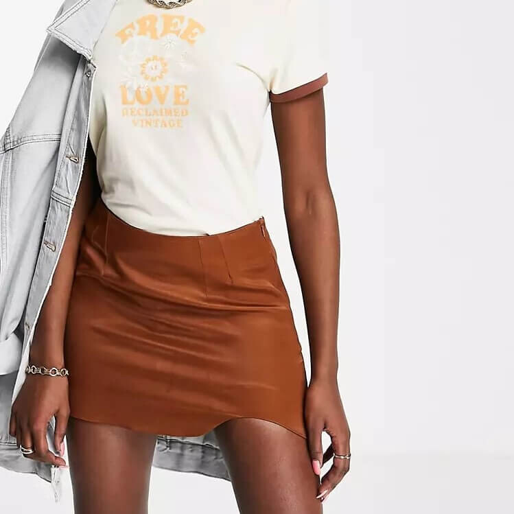 

Мини-юбка Pull&Bear, коричневый