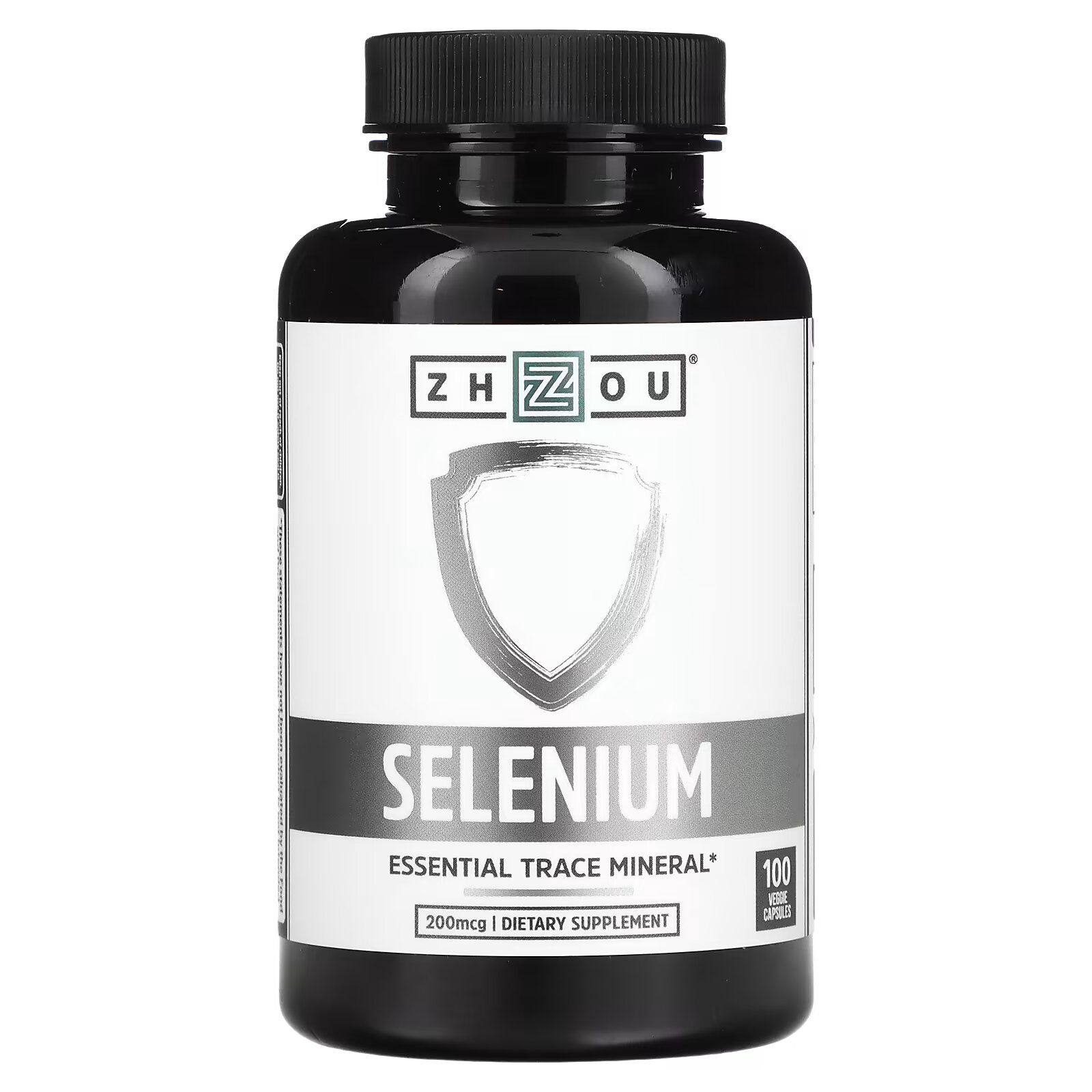 Zhou Nutrition, Селен, 200 мкг, 100 растительных капсул solaray селен 200 мкг 90 растительных капсул