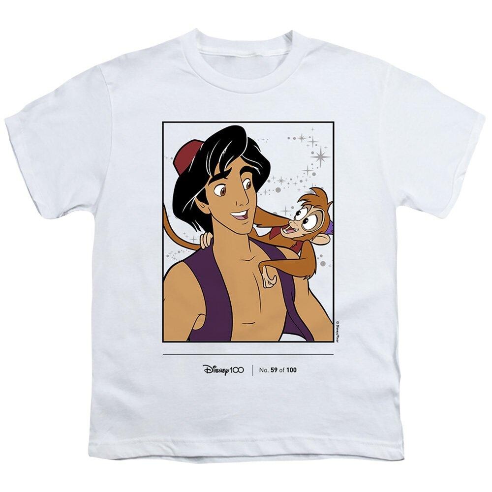 

Футболка Disney 100 Limited Edition, посвященная 100-летию Аладдина и Абу, белый