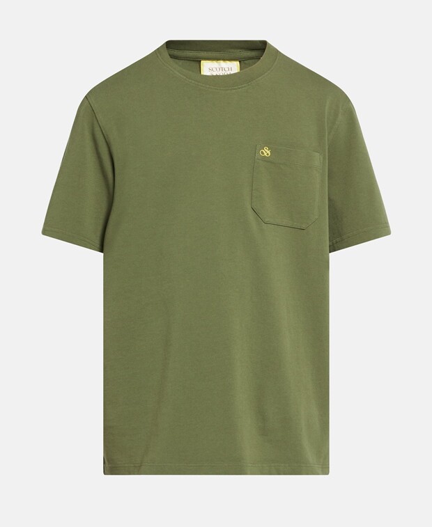 

Футболка органик Scotch & Soda, хаки