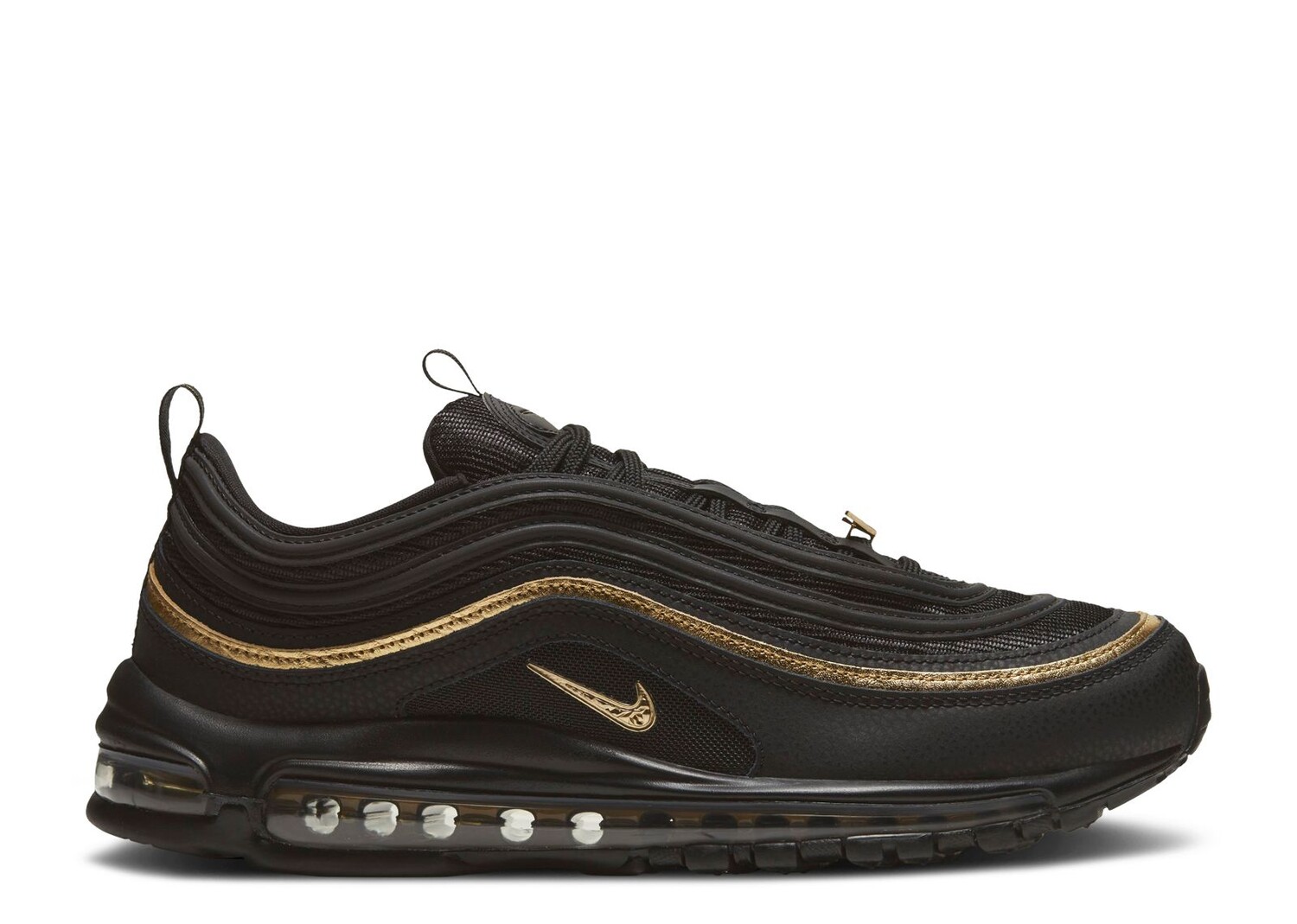 

Кроссовки Nike Air Max 97 'Black Metallic Gold', черный