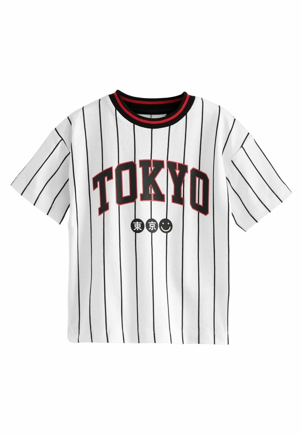 

Футболка с принтом SHORT SLEEVE VARSITY REGULAR FIT Next, цвет white