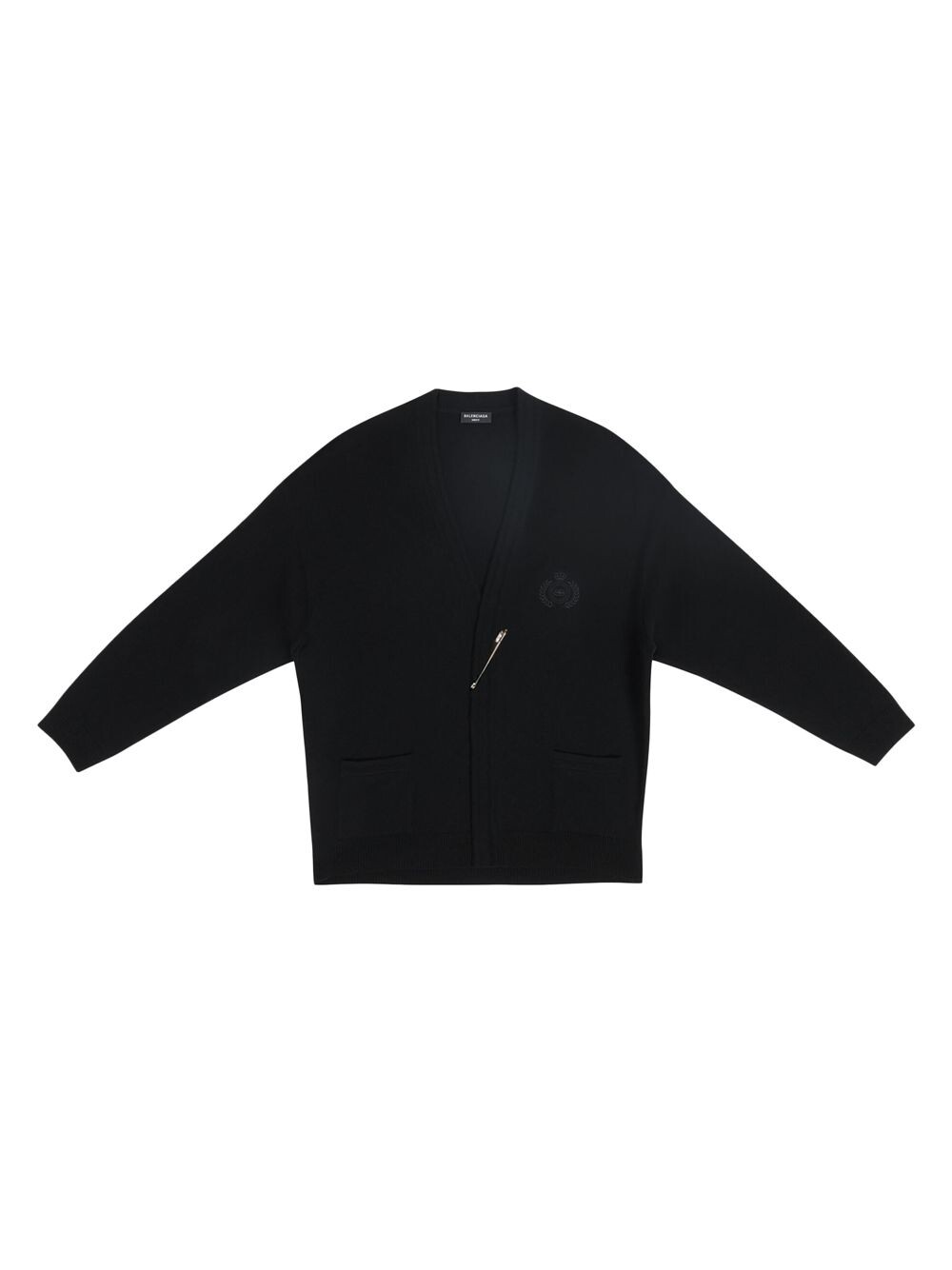 

Кардиган с гербом Balenciaga, черный