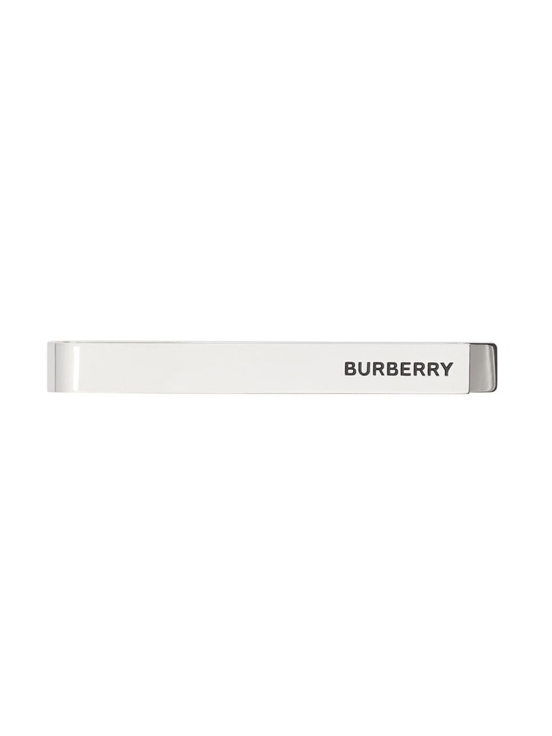 

Burberry зажим для галстука с логотипом, серебристый