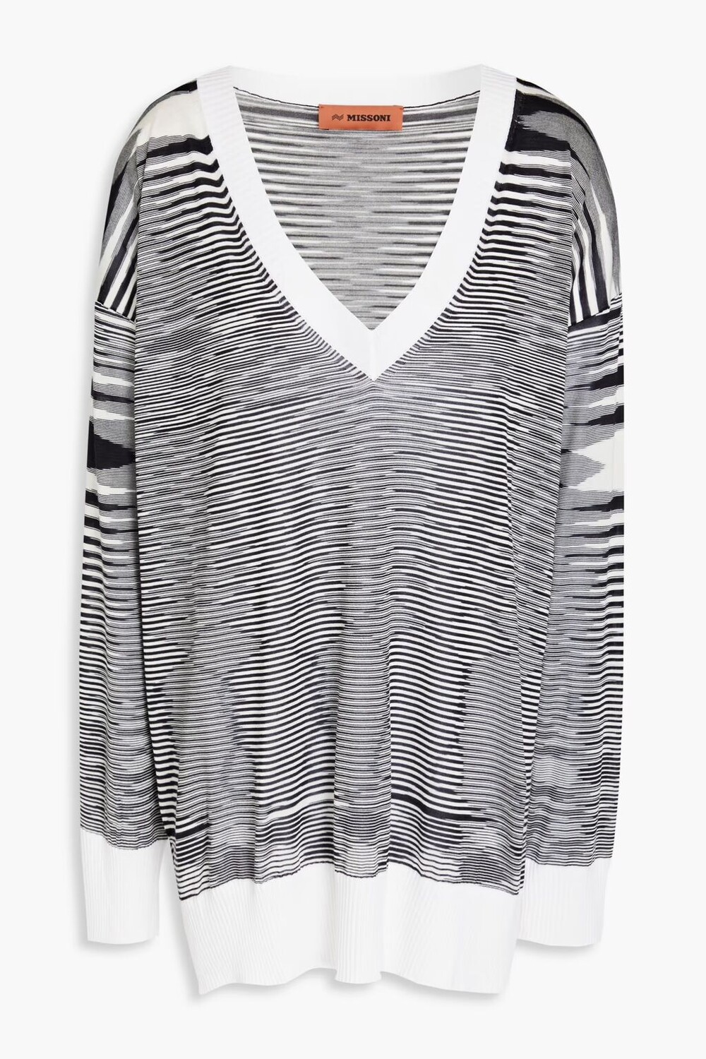

Шелковый свитер, окрашенный в космос Missoni, белый