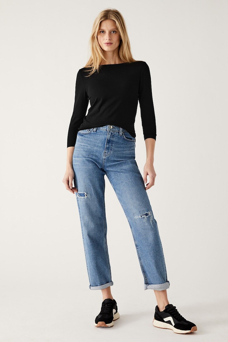 

Облегающая блузка с рукавами 3/4 Marks & Spencer, черный