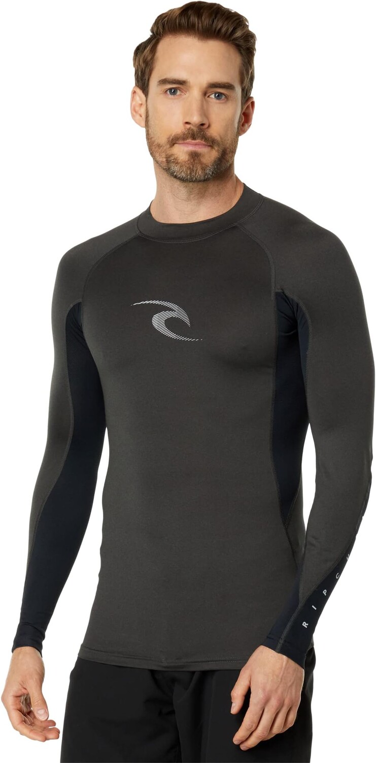 

Футболка Waves L/S Performance Fit UV Rip Curl, цвет Black Marle