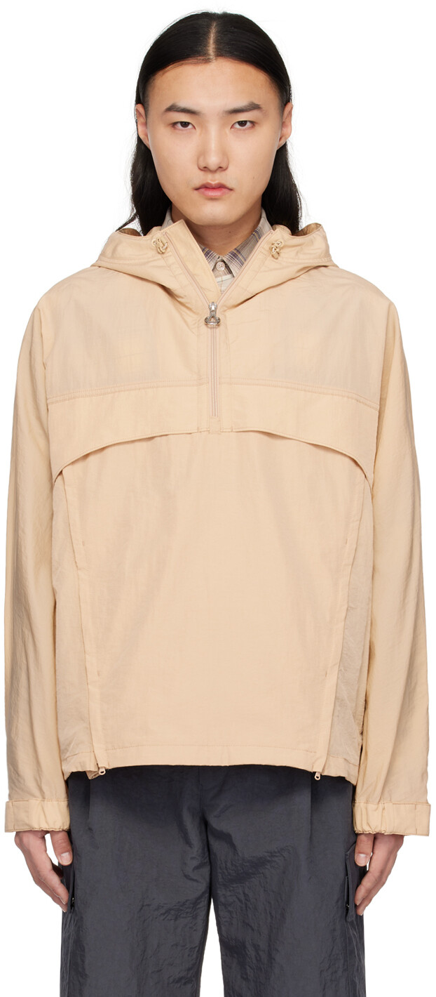 

Бежевая куртка на молнии до полумолнии Solid Homme