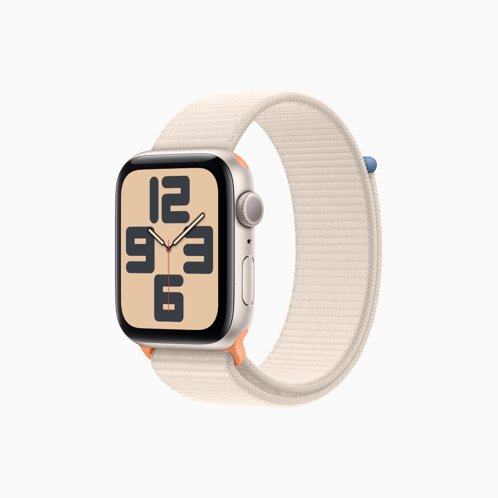 Умные часы Apple Watch SE Gen 2 2023 (GPS), 44 мм, Starlight Aluminum Case/Starlight Sport Loop