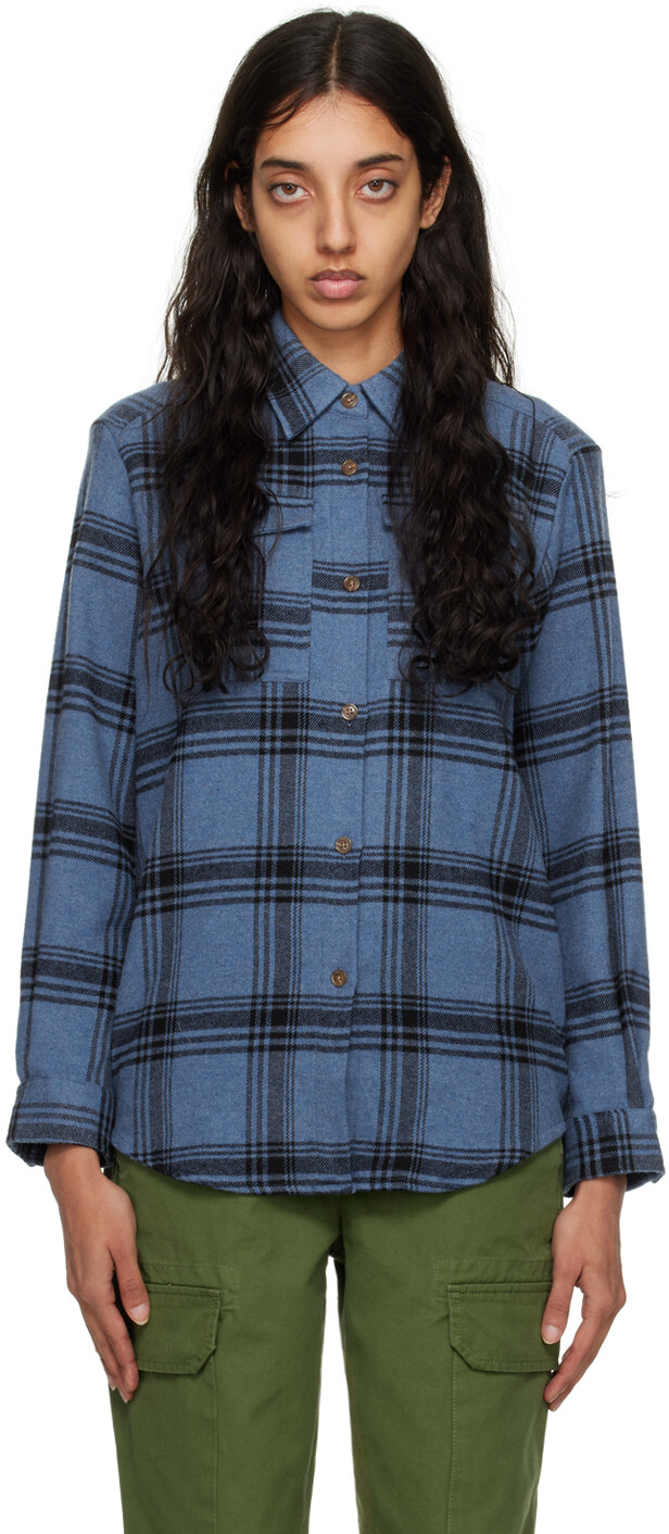 

Синяя рубашка New Tania A.P.C.