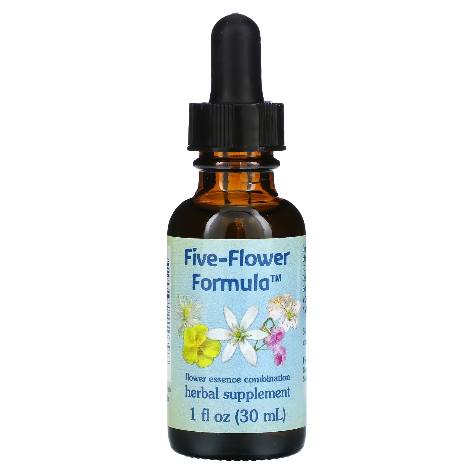 Flower Essence Services Five-Flower Formula смесь цветочных эссенций, 30 мл