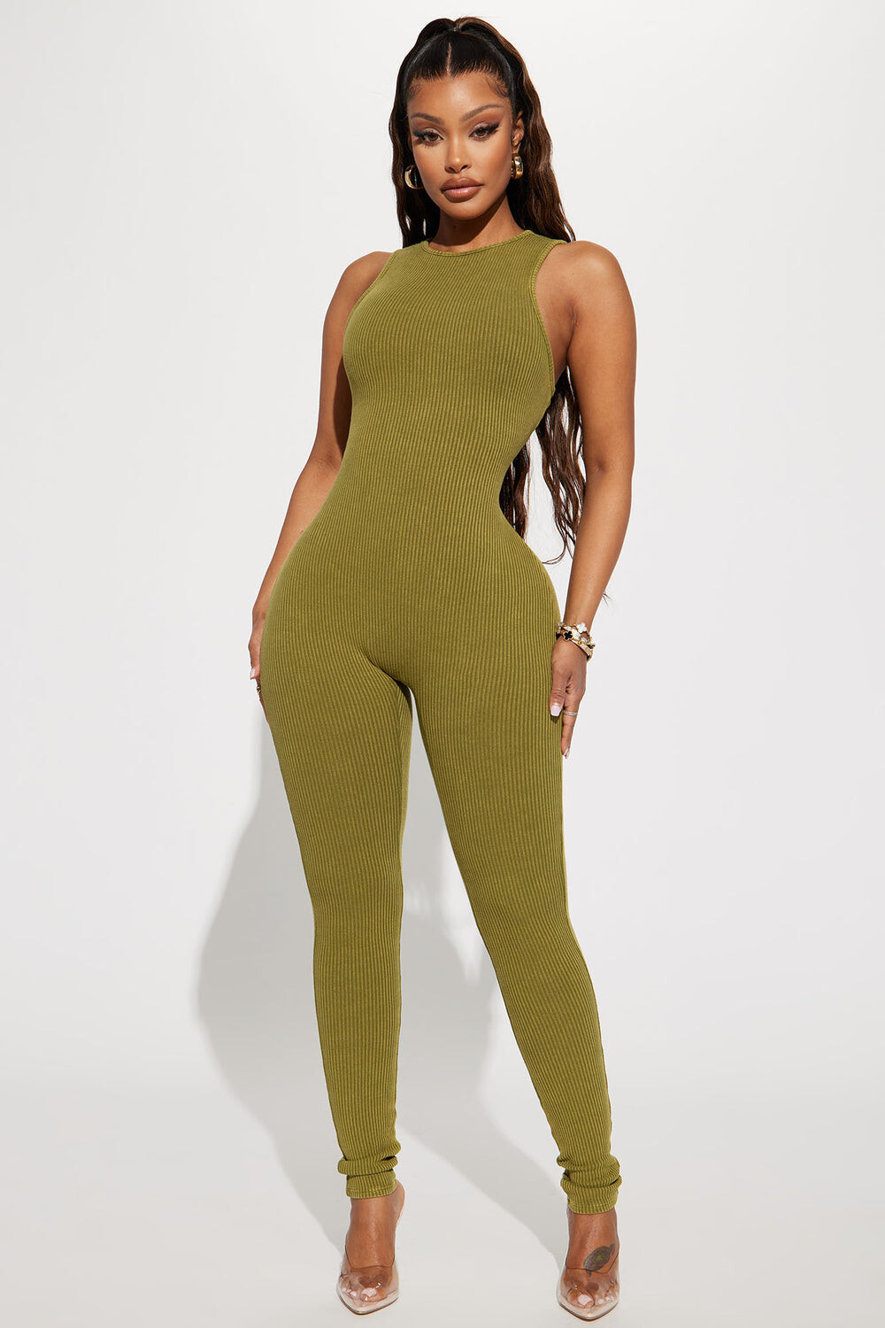 

Комбинезон Fashion Nova P2384JC49, оливковый