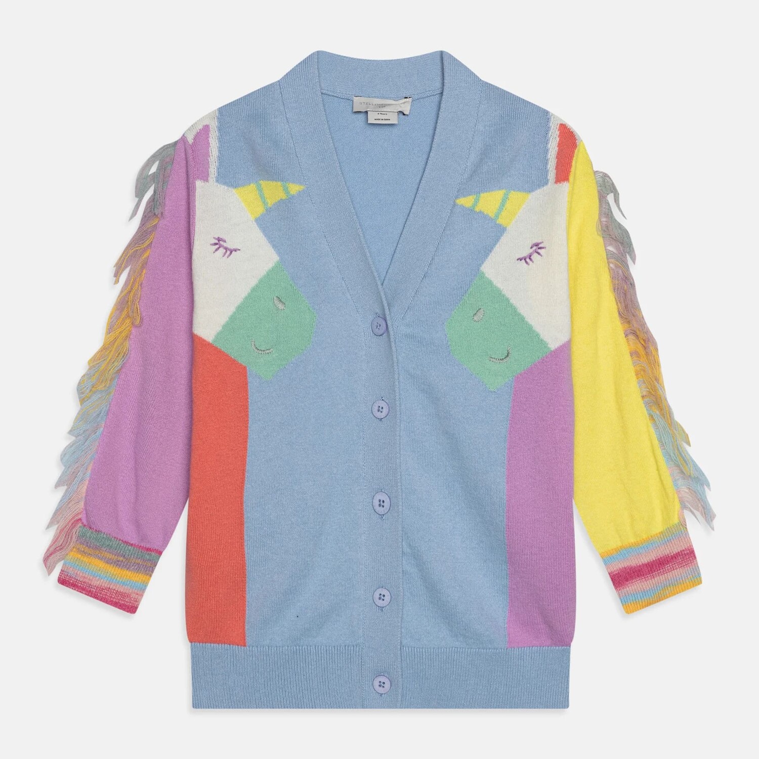 

Кардиган Stella McCartney Rainbow Unicorn, голубой/мультиколор