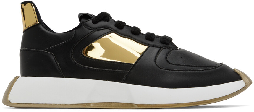 

Черно-золотые кроссовки Ferox Giuseppe Zanotti