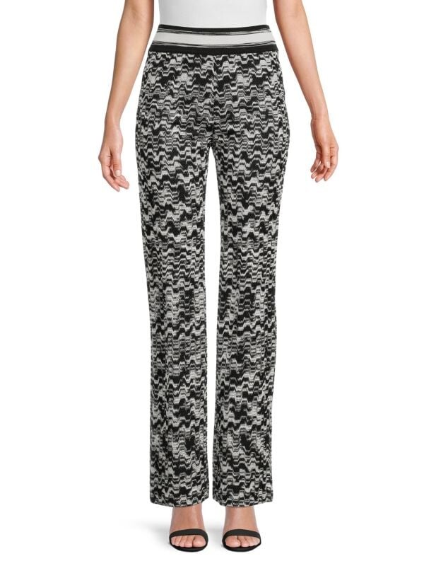 

Брюки Missoni без застежек с абстрактным узором, черный