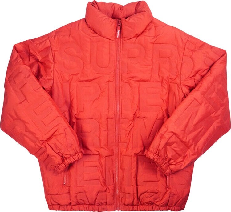 

Куртка Supreme Bonded Logo Puffy Jacket 'Red', красный