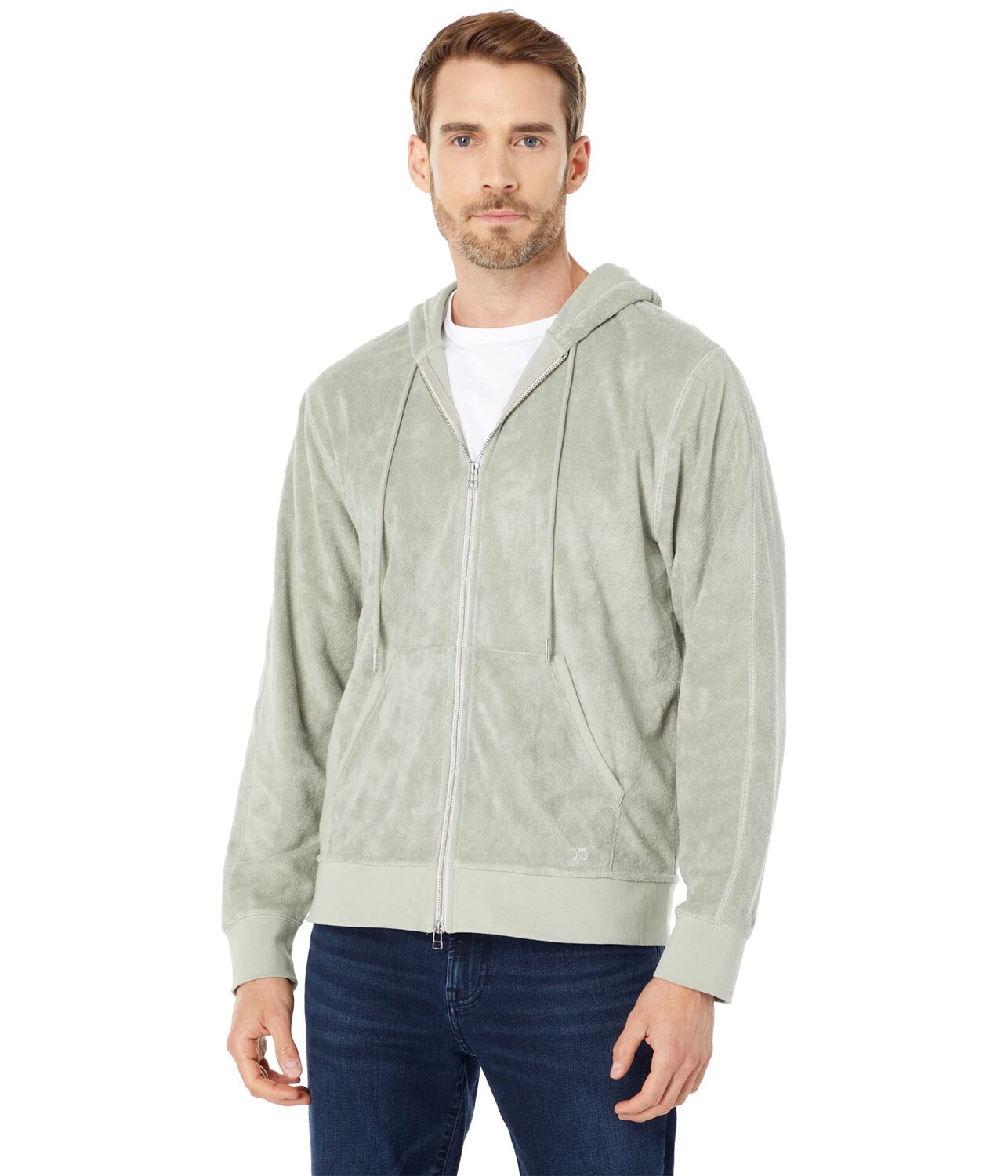 

Худи Joe's Jeans, Comfort Towel Terry Full Zip Hoodie, Серый