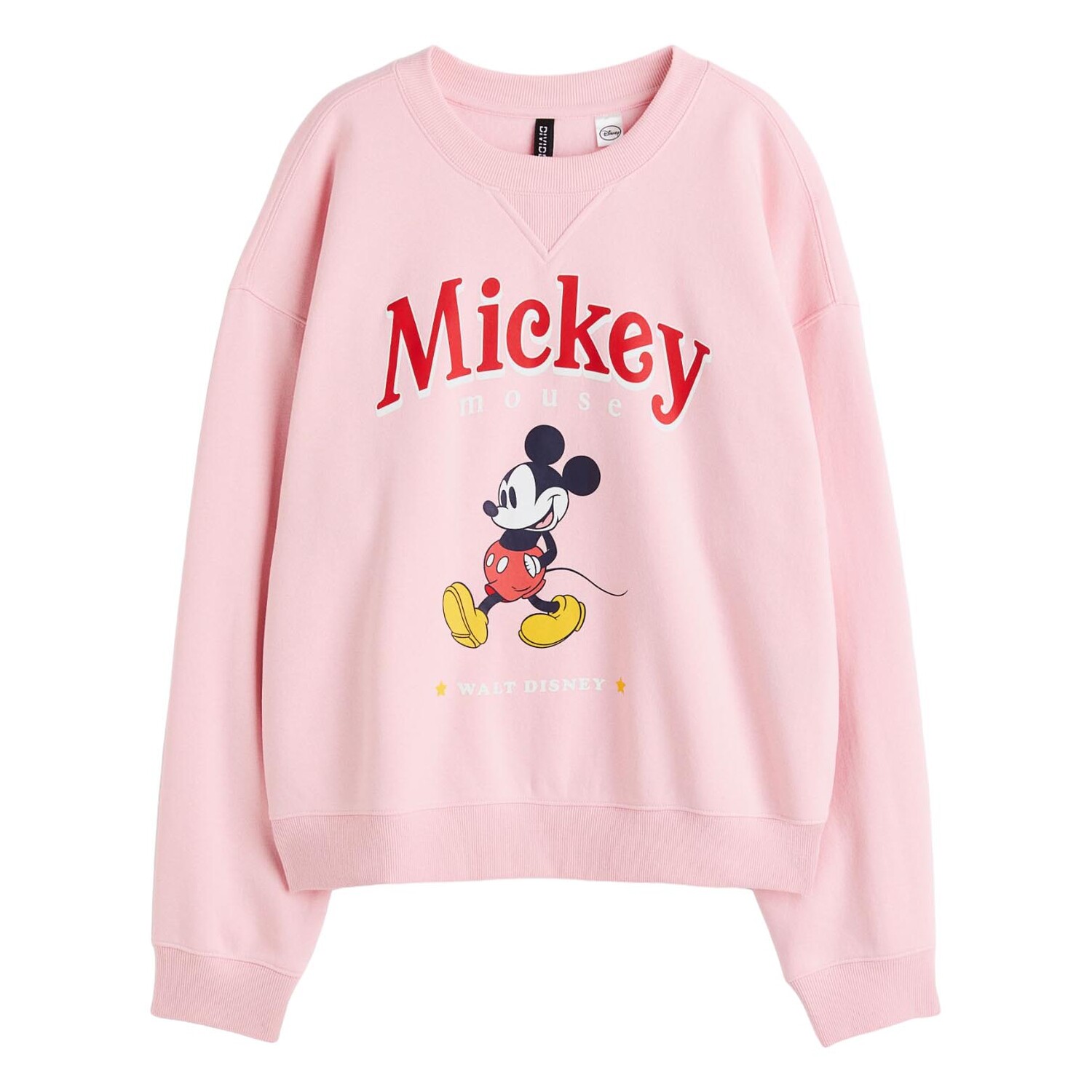 

Свитшот H&M Mickey Mouse Printed, светло-розовый