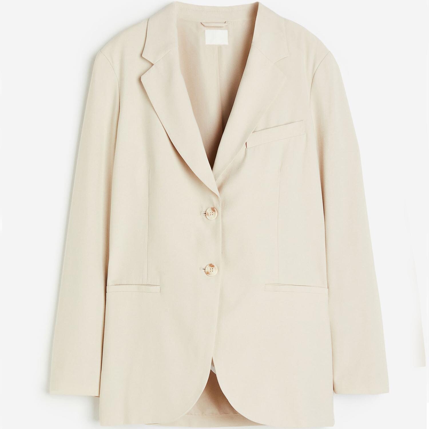 

Блейзер H&M Single-breasted, светло-бежевый