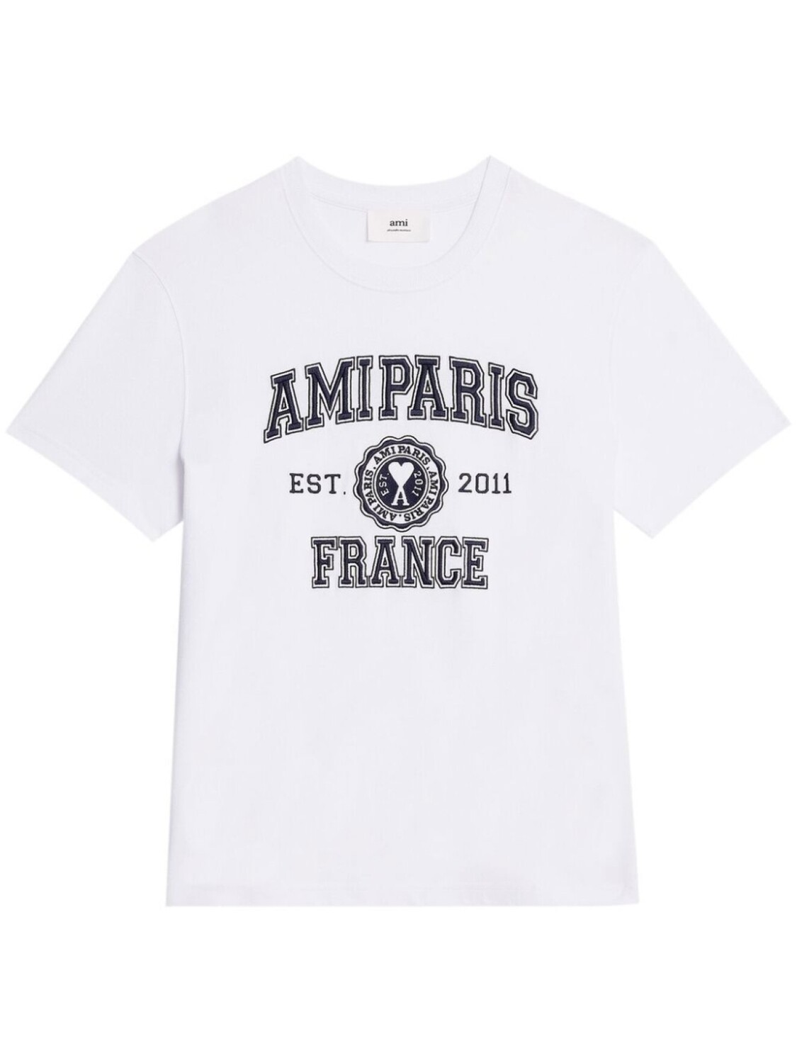 

AMI Paris футболка с логотипом, белый