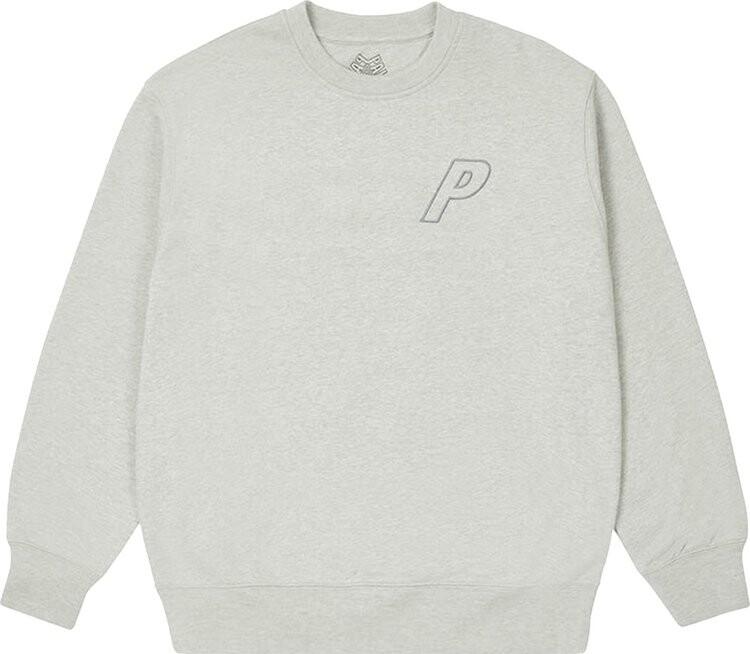 

Толстовка Palace Tri-Stitch Crew 'Light Grey Marl', серый